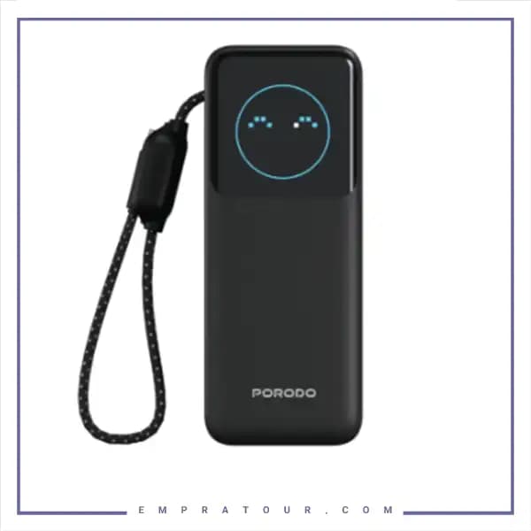 پاوربانک 20000 هوشمند با کابل پرودو PDPBFCH0101BK