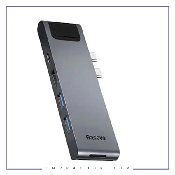 هاب تایپ سی 7 پورت مک بوک بیسوس CAHUB-L0G