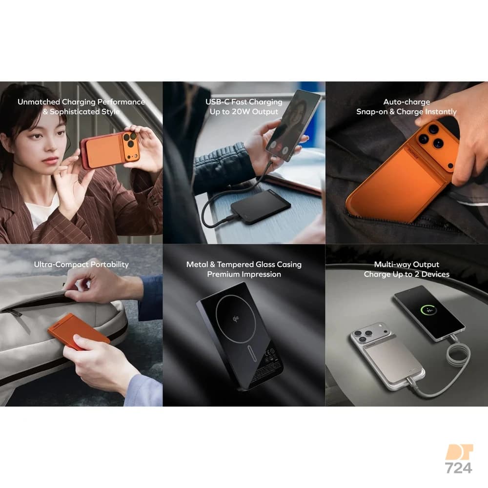 پاوربانک وایرلس 5000 مومکس IP161Q2 — تصویر ۱۲
