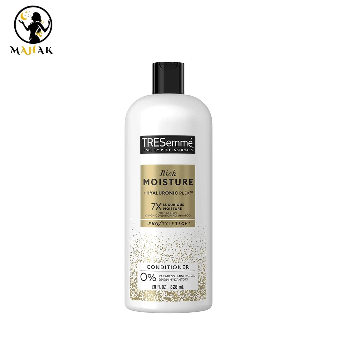 نرم کننده ( کاندیشنر )آبرسان و مرطوب کننده موهای خشک ترزمه TRESEMME مدل RICH MOISTURE — تصویر ۲