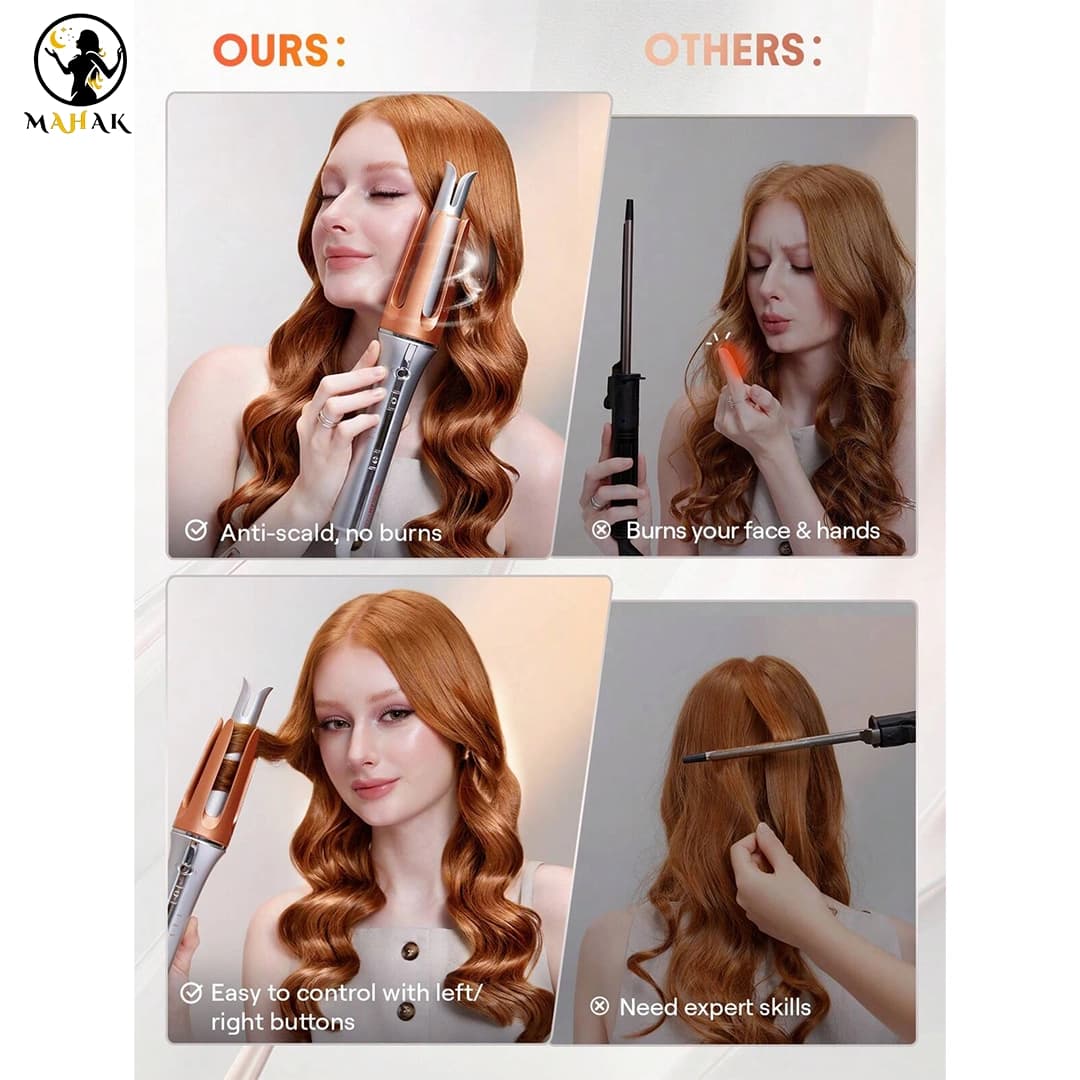 دستگاه فر کننده جادویی مو کرلی شیگلم اصل Sheglam hair curler — تصویر ۵