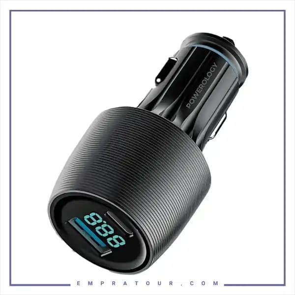 شارژر فندکی 2 پورت 83 وات پاورولوژی PCCSR020 — تصویر ۷