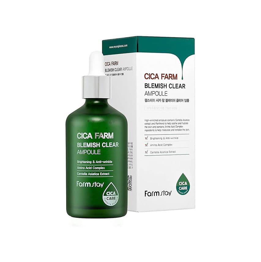 سرم آمپول ضدجوش سیکا فارم استی FarmStay Cica Farm Blemish Clear Ampoule — تصویر ۴