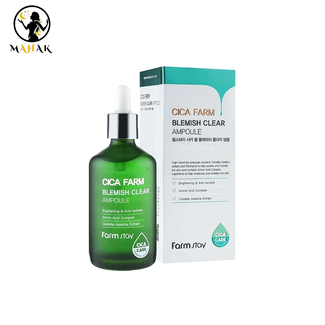 سرم آمپول ضدجوش سیکا فارم استی FarmStay Cica Farm Blemish Clear Ampoule — تصویر ۳