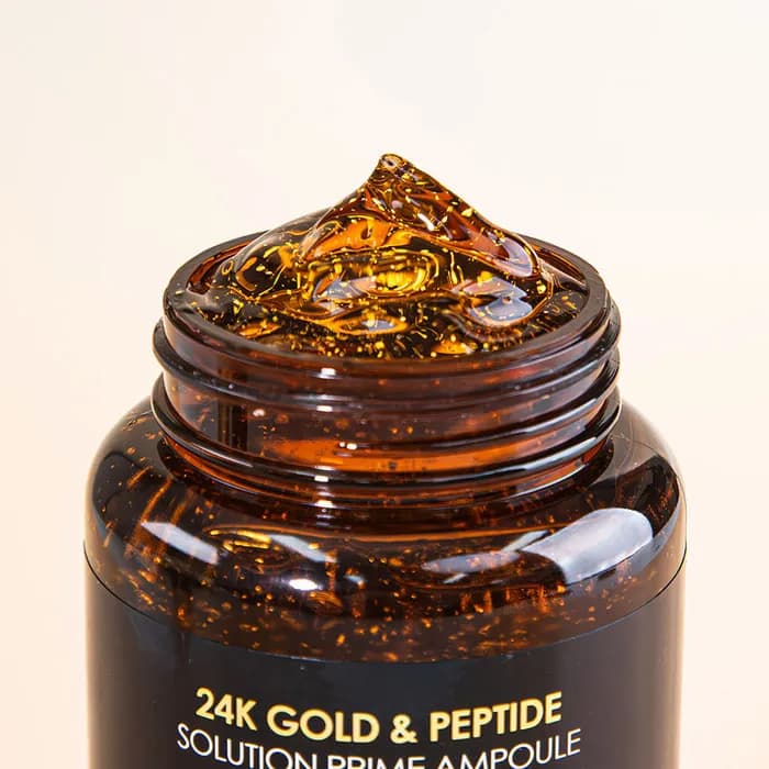 آمپول ژل آبرسان ضدچروک و جوانساز قوی پپتاید و طلا فارم استی Farm Stay 24k Gold & Peptide Solution Prime Ampoule — تصویر ۱۱