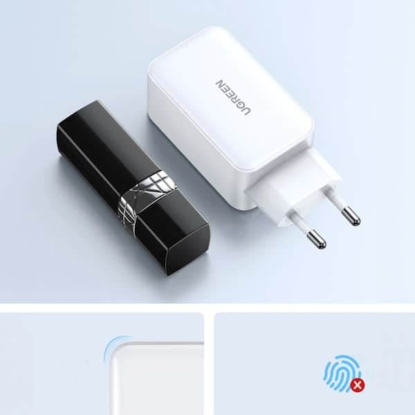 شارژر دیواری 65 وات با دو پورت USB-C و یک پورت USB-A یوگرین مدل CD244 — تصویر ۸