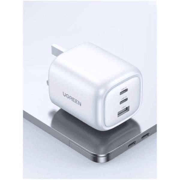 شارژر دیواری 65 وات با دو پورت USB-C و یک پورت USB-A یوگرین مدل CD306 — تصویر ۴