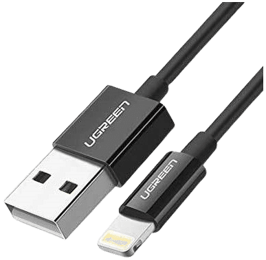 کابل شارژ و دیتا 2.4 آمپر Lightning به USB 2.0 یوگرین مدل US155 — تصویر ۲