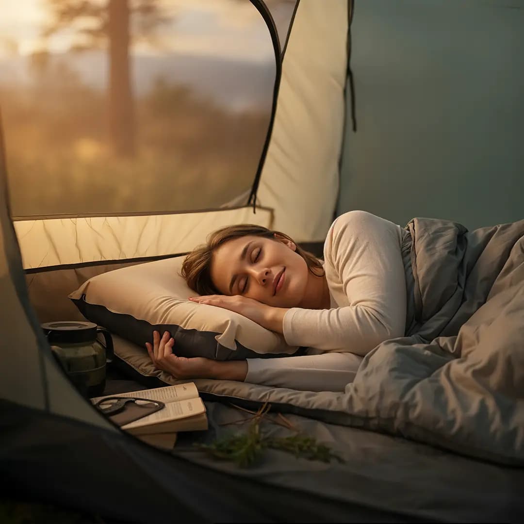 بالش بادی کمپینگ گرین لاین مدل Green Lion Inflatable Camping Pillow — تصویر ۱۲