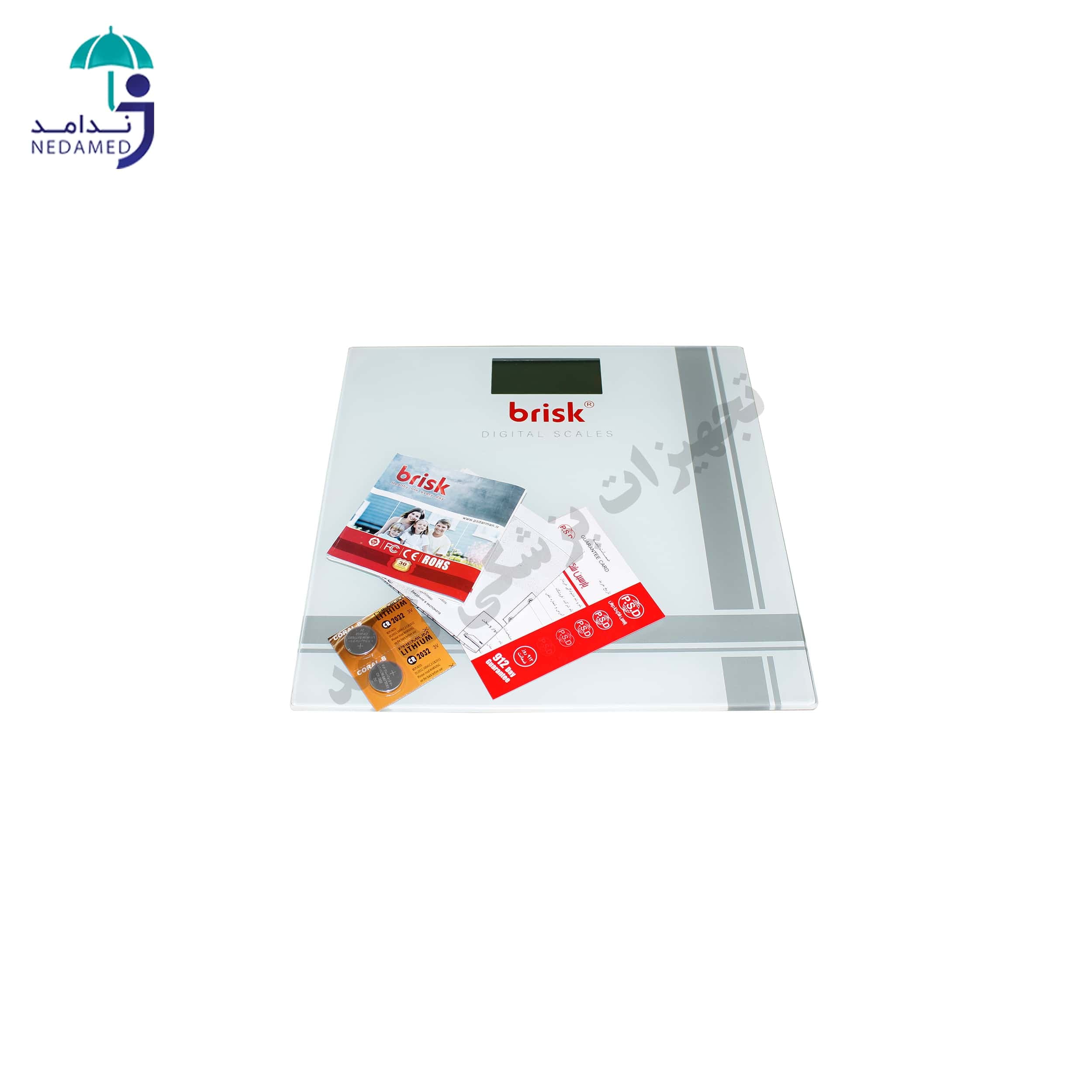 ترازو دیجیتال بریسک مدل BS 24 سفید — تصویر ۳
