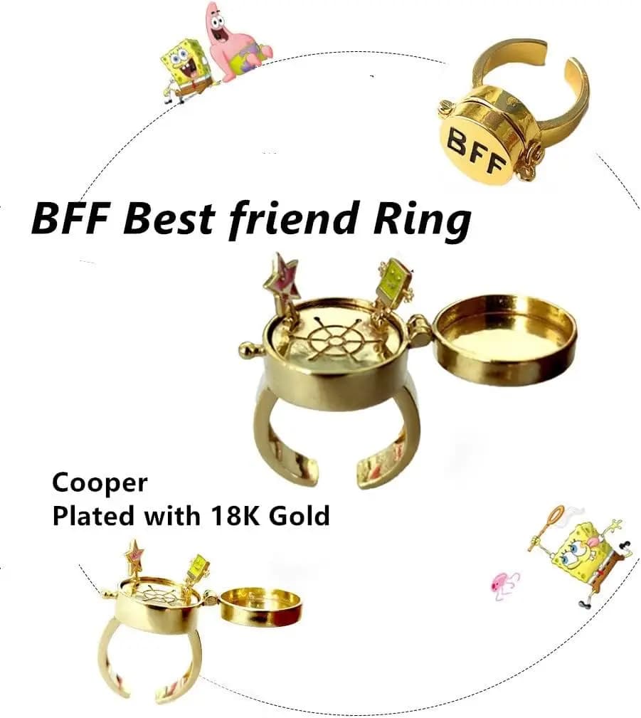 انگشتر BFF باب اسفنجی و پاتریک — تصویر ۵