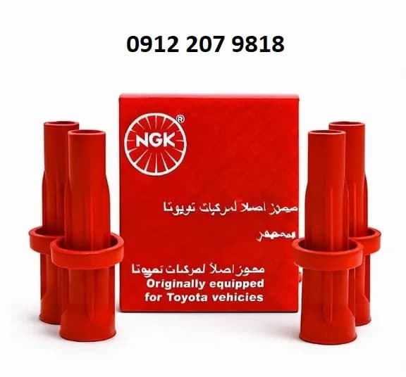 شمع خودرو شمع ان جی کی مدل 91823 پایه بلند بسته 4 عددی به همراه بوت وایر تقویتی سیلیکونی مخصوص رانا تارا 207