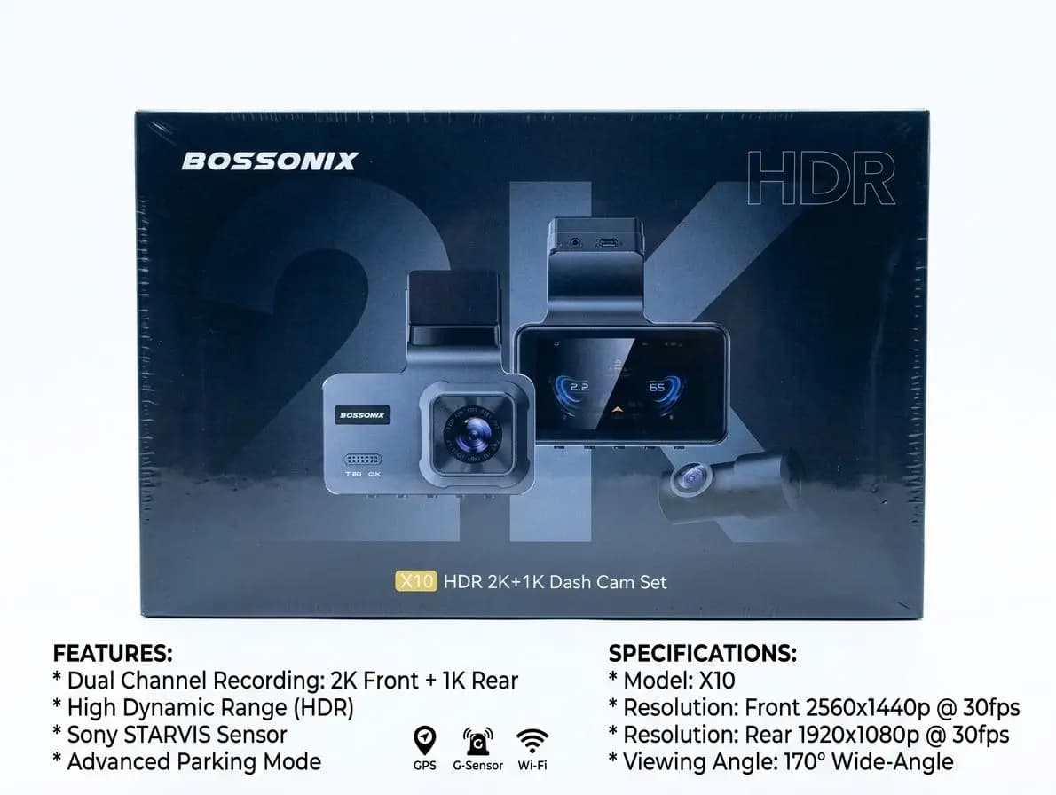 دوربین ثبت وقایع بوسونیکس مدل Bossonix Dashcam X10