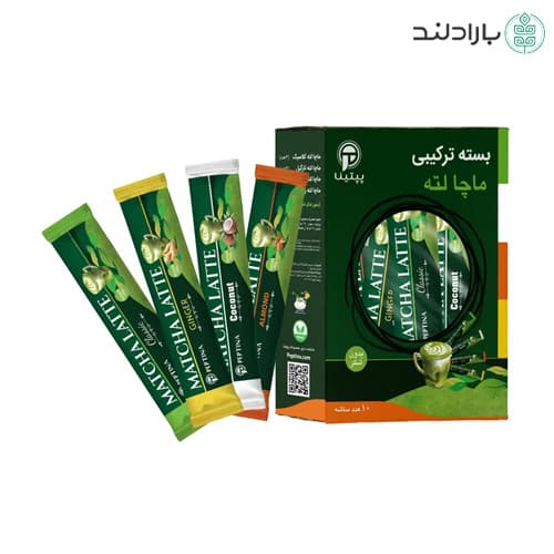بسته ترکیبی ماچا لته بدون شکر پپتینا – 10 ساشه‌ای (شیرین شده با استویا)