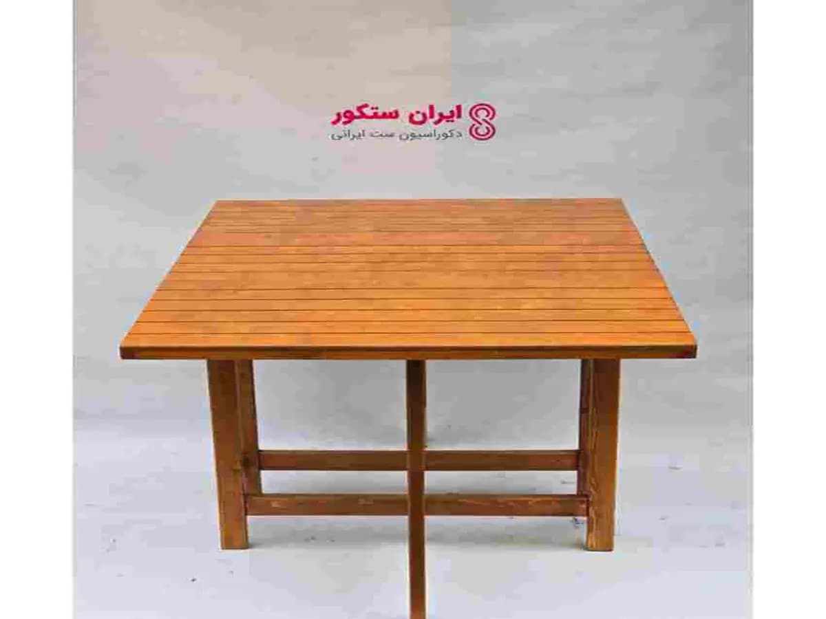 ميز و صندلی ناهار خوری تاشو چهار نفره چوبی { ارسال به سراسر کشور } — تصویر ۷