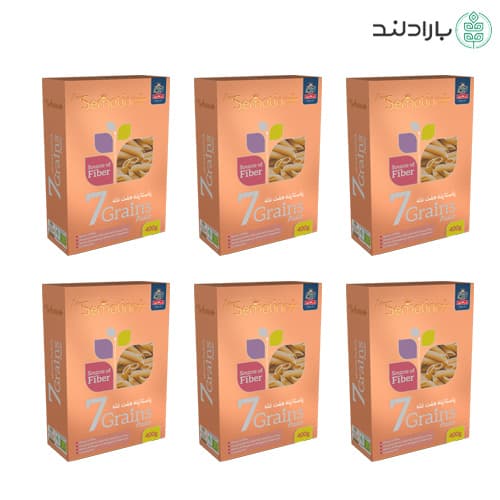 پاستا هفت غله زرماکارون پک 6 عددی
