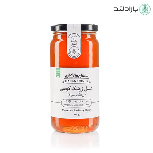 عسل زرشک کوهی ارگانیک هاکان ۶۰۰ گرمی — تصویر ۳