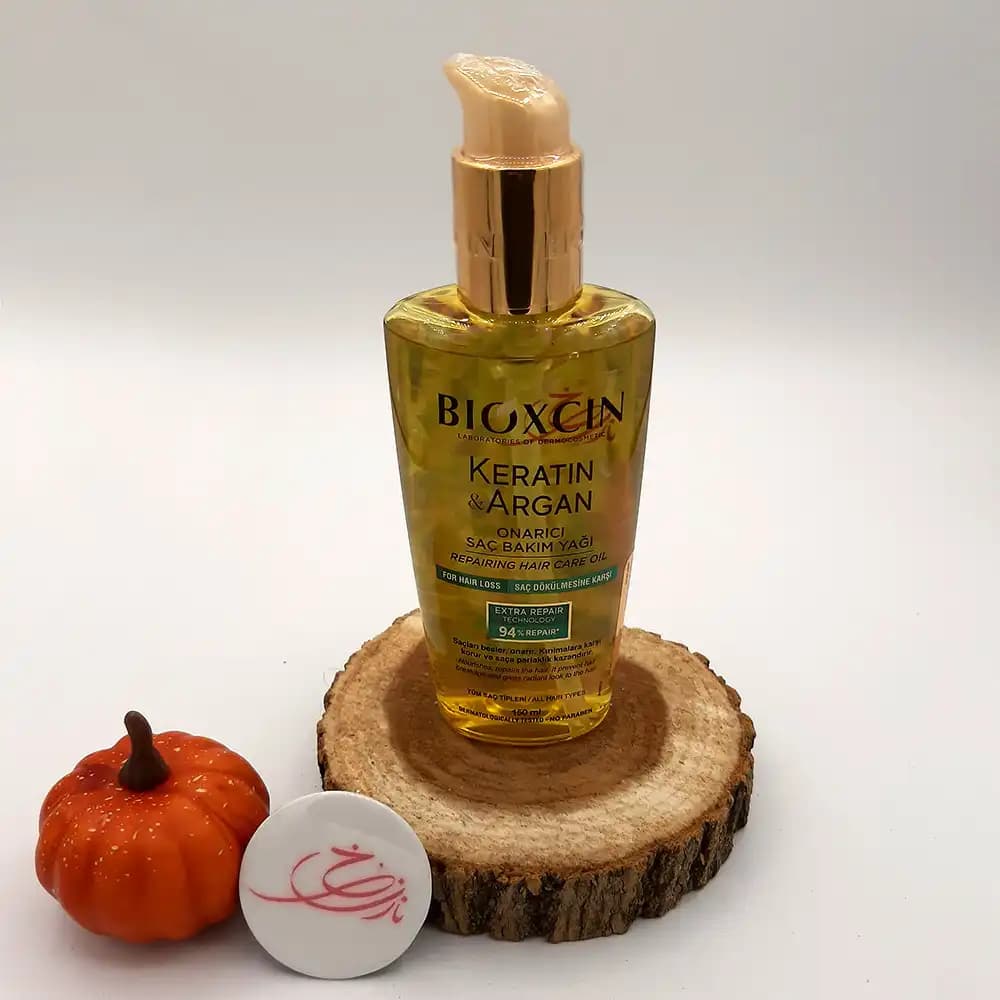 روغن مو ترمیم کننده بیوکسین BIOXCIN مدل کراتین و آرگان (Extra Repair) حجم 150 میلی لیتر