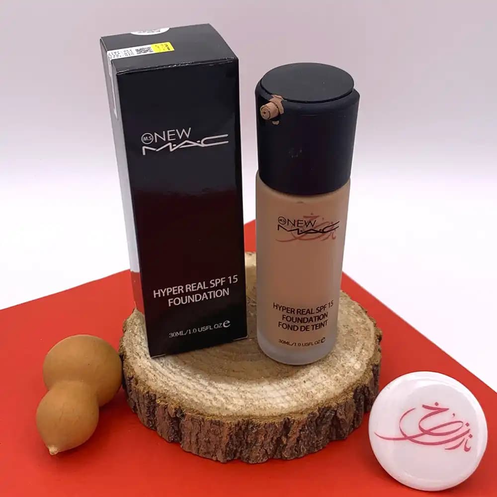 کرم پودر پمپی مک (MAC) مدل Hyper Real SPF 15 شماره 35 حجم 30 میلی لیتر (های کپی) — تصویر ۶