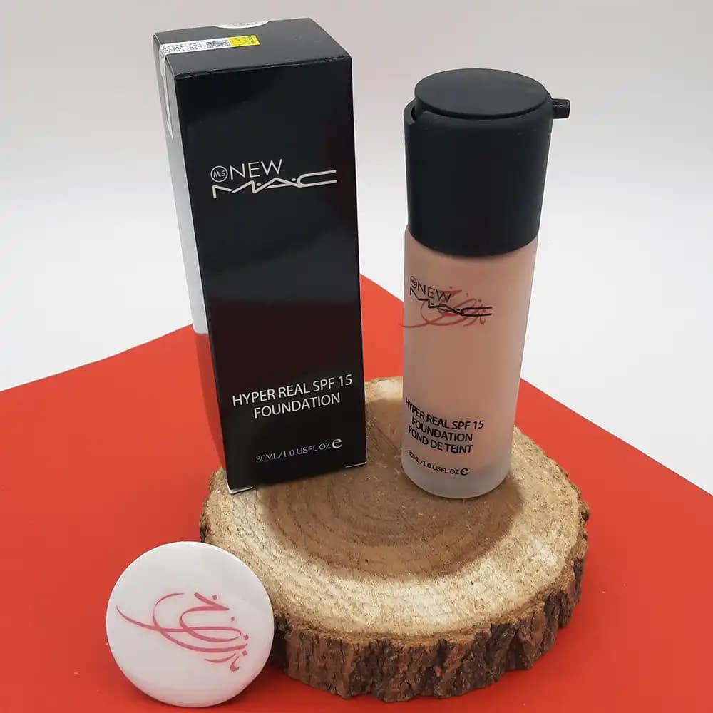کرم پودر پمپی مک (MAC) مدل Hyper Real SPF 15 شماره 35 حجم 30 میلی لیتر (های کپی) — تصویر ۵