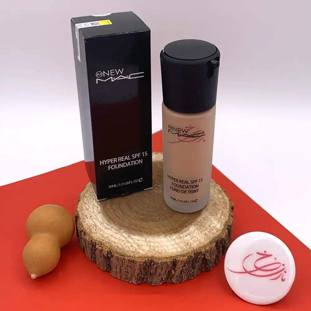 کرم پودر پمپی مک (MAC) مدل Hyper Real SPF 15 شماره 20 حجم 30 میلی لیتر (های کپی) — تصویر ۲