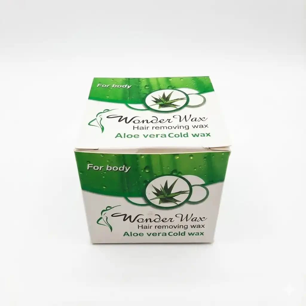 موم سرد واندر وکس Wonder Wax مدل آلوئه ورا Aloe Vera وزن 300 گرمی