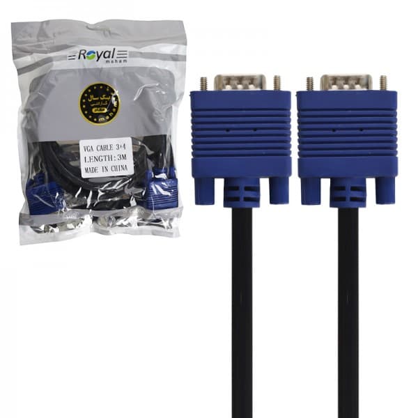 كابل VGA 3+4 3m رويال Royal