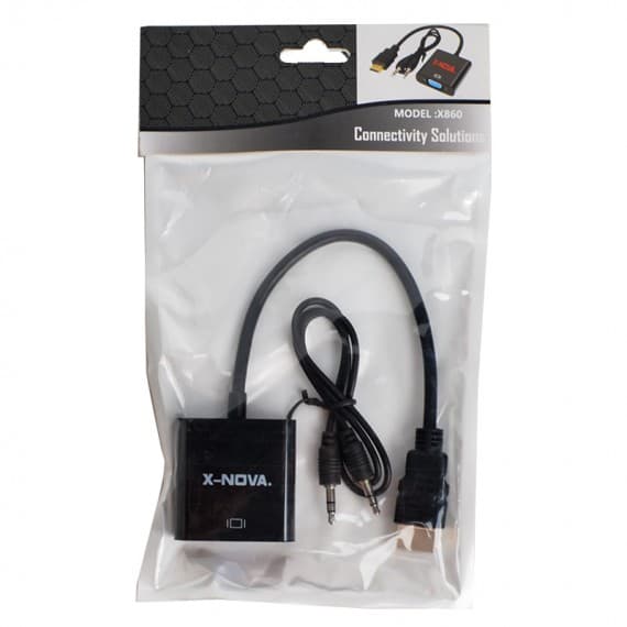 تبدیل HDMI to VGA باصدا ایکس نوا X-NOVA مدل X860