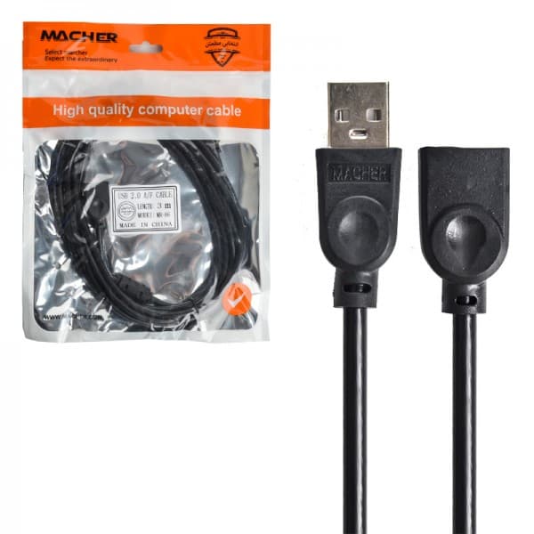 کابل افزایش طول 3m USB مچر MACHER MR-86 — تصویر ۲