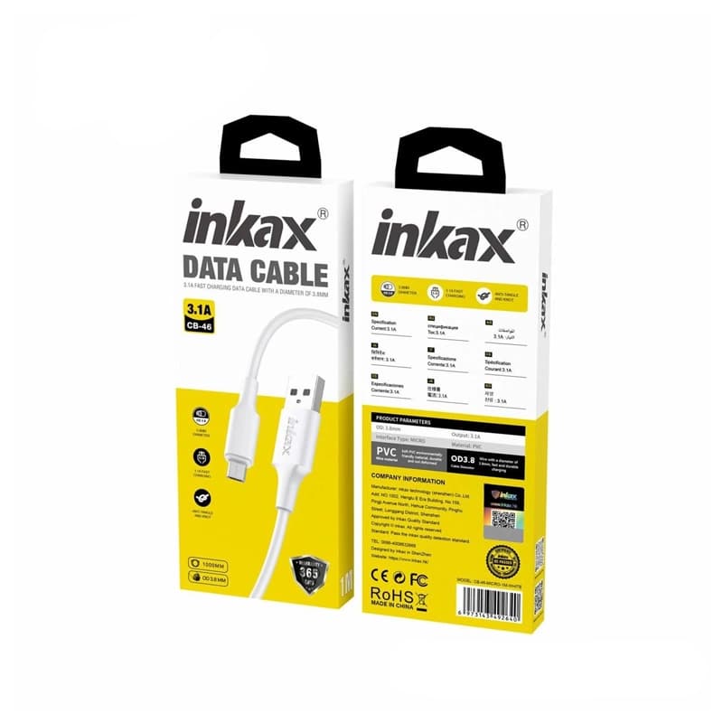 کابل شارژ میکرو INKAX CB-46 Micro USB — تصویر ۲