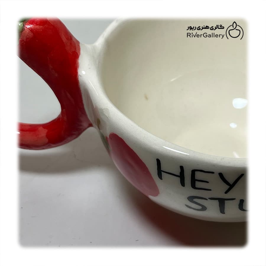 ماگ سرامیکی دست ساز فلفل قرمز — تصویر ۷