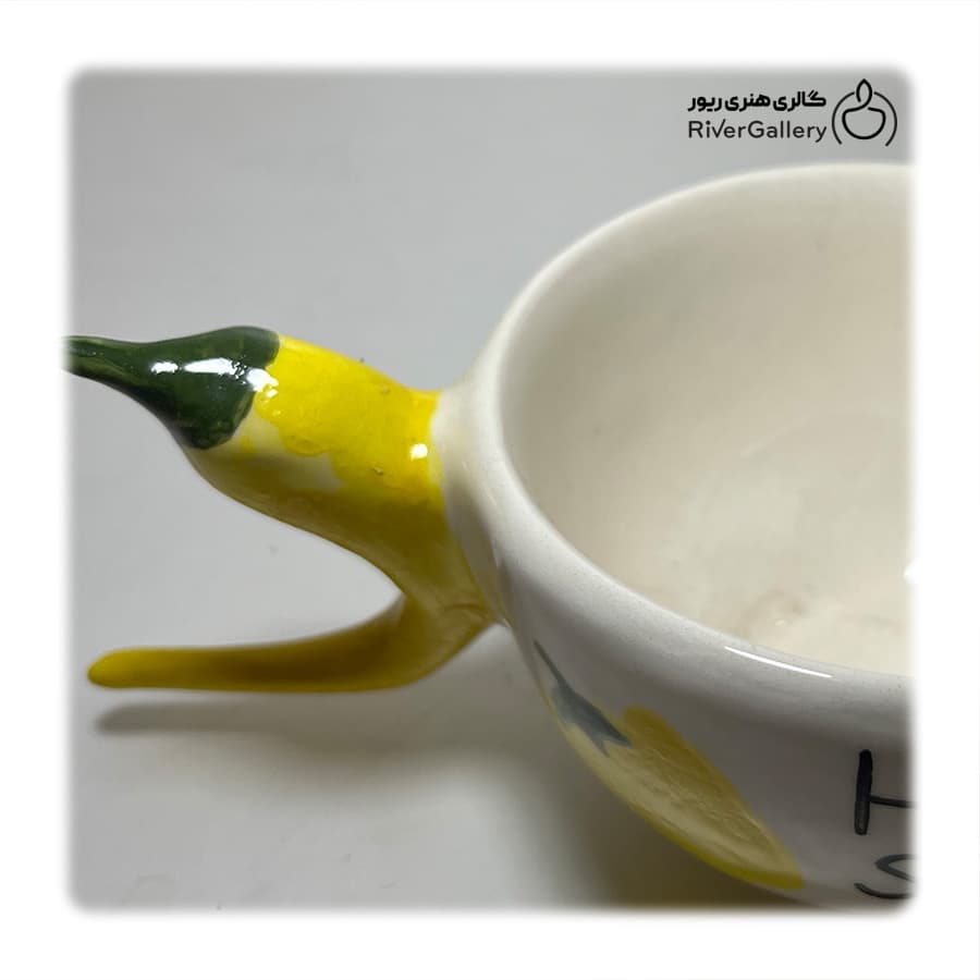 ماگ سرامیکی دست ساز فلفل زرد — تصویر ۷