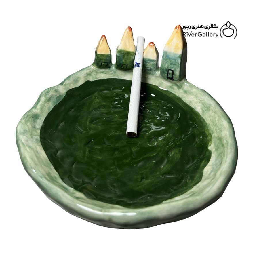 زیر سیگاری سرامیکی دست ساز کلبه