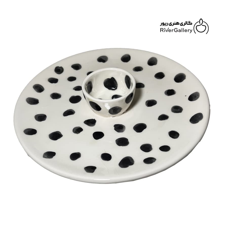مزه خوری سرامیکی دست ساز نقطه نقطه