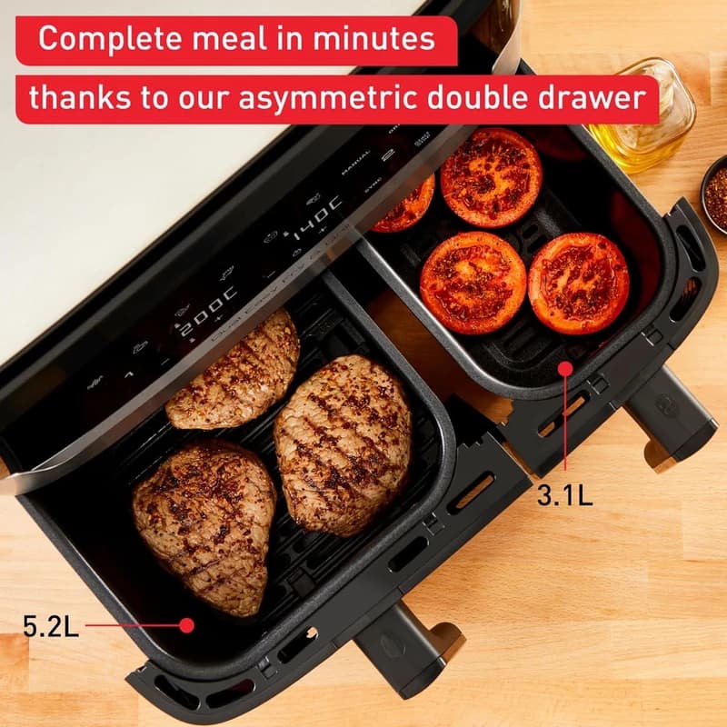 سرخ کن دوقلو و گریل تفال مدل TEFAL EY905D40 — تصویر ۹
