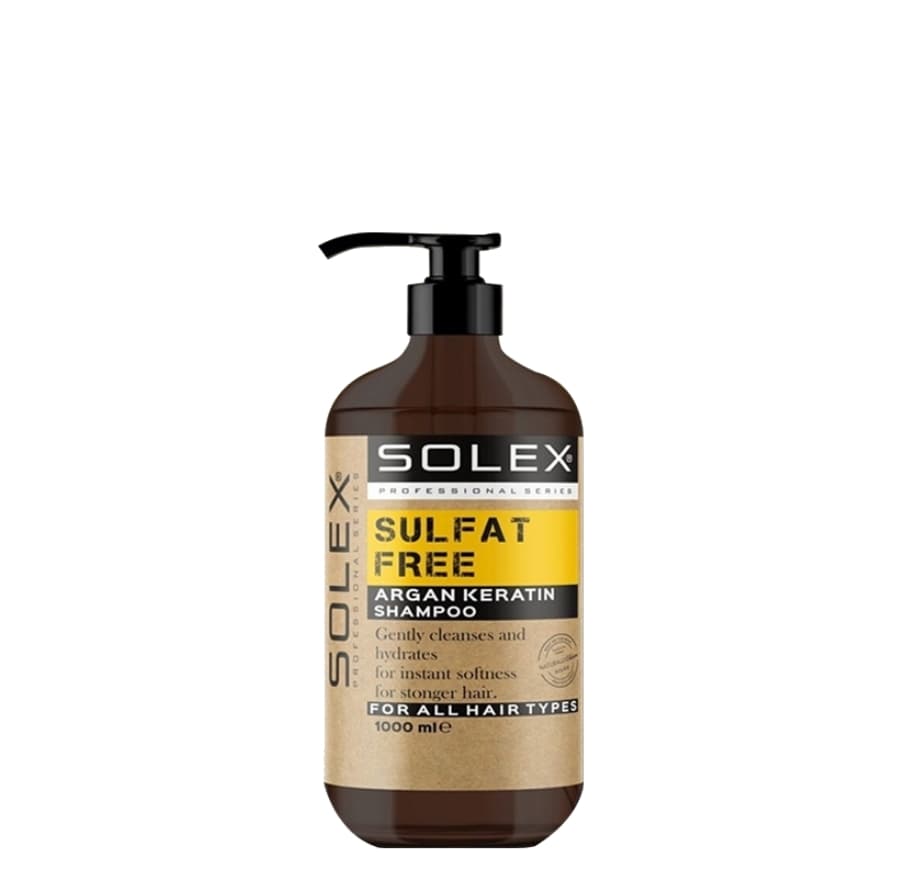 شامپو بدون سولفات سولکس حاوی کراتین و آرگان SOLEX