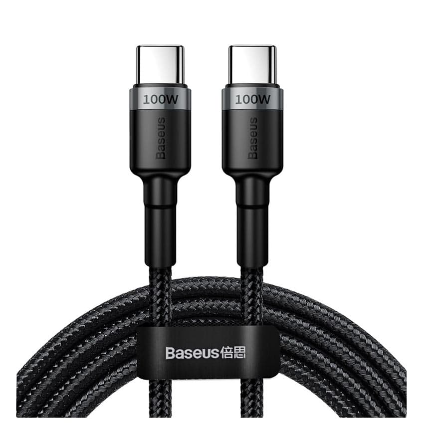 کابل شارژ Baseus Cafule PD2.0 100W flash charging Type-C to Type-C cable (20V 5A) 2m-CATKLF