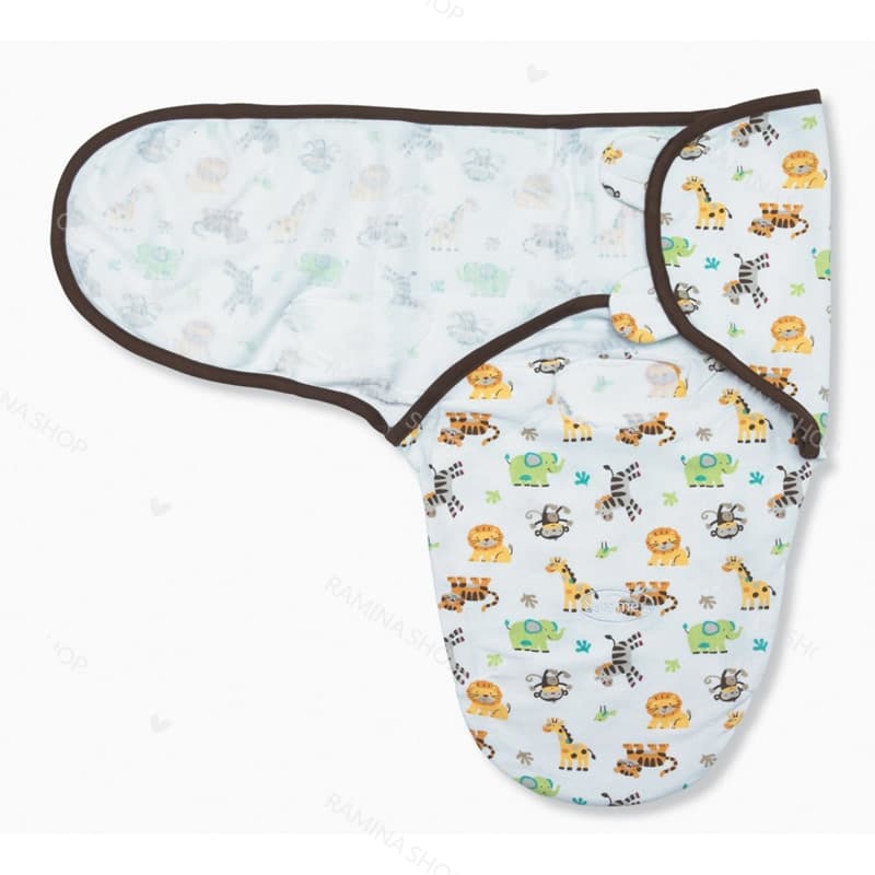 قنداق چسبی نوزادی 0 تا 3 ماه طرح حیوانات Swaddle Me — تصویر ۶