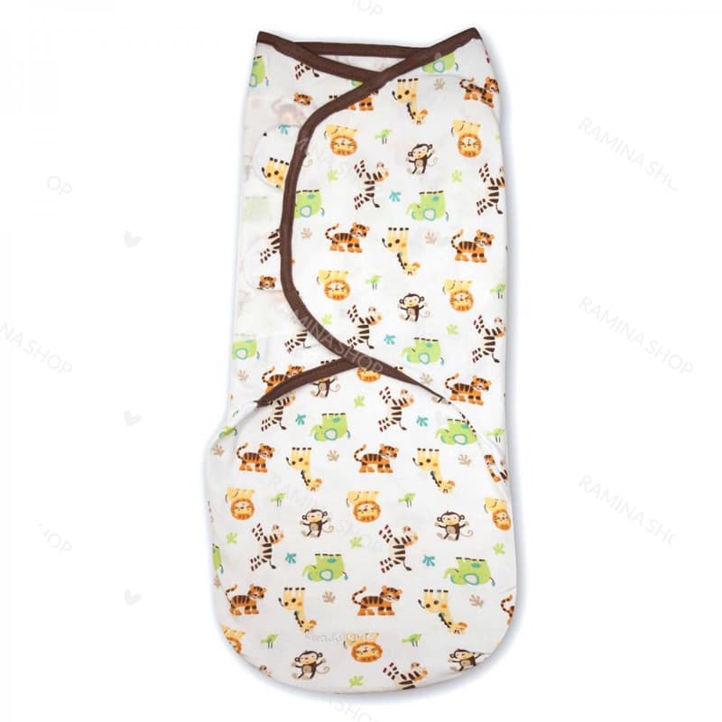 قنداق چسبی نوزادی 0 تا 3 ماه طرح حیوانات Swaddle Me — تصویر ۴