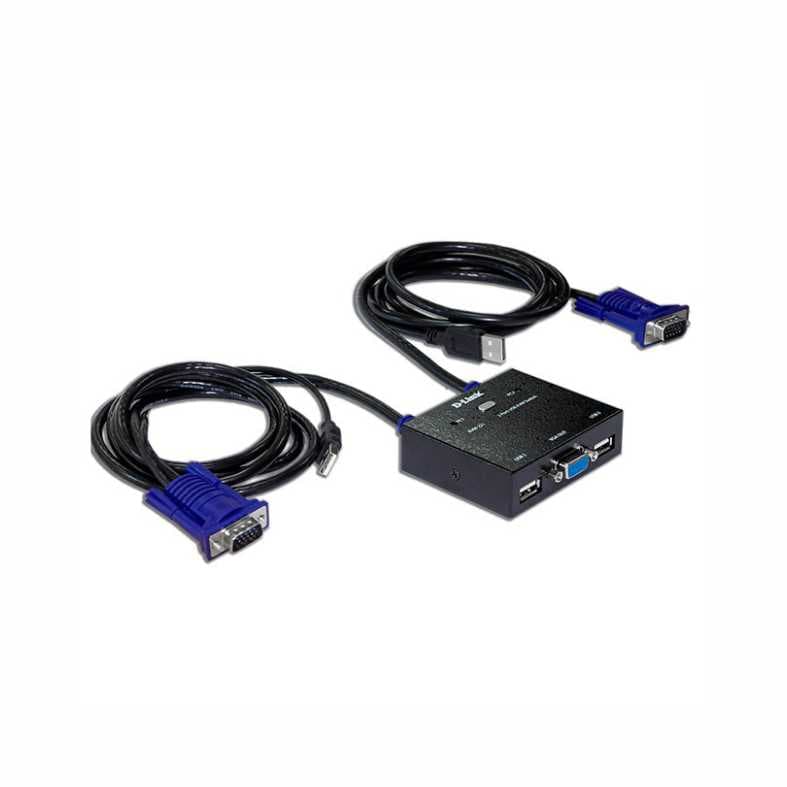 سوییچ KVM دی لینک 2 پورت مدل KVM-222
