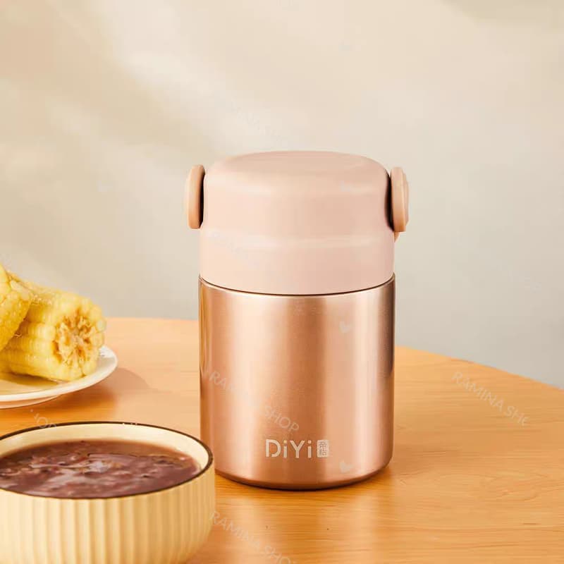 فلاسک غذای سرد و گرم کودک 800 میلی لیتر Diyi — تصویر ۵