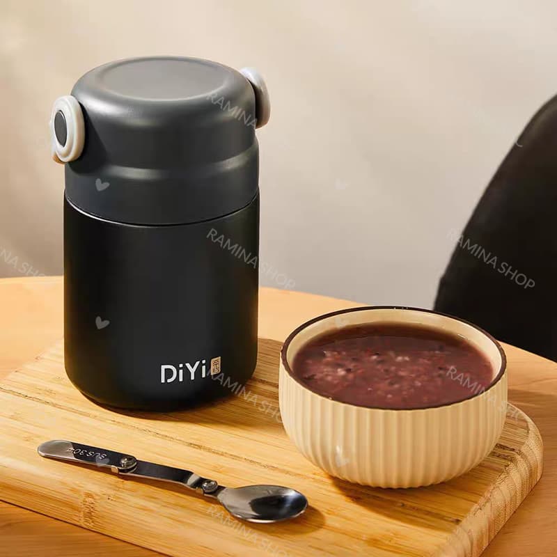 فلاسک غذای سرد و گرم کودک 800 میلی لیتر Diyi — تصویر ۷