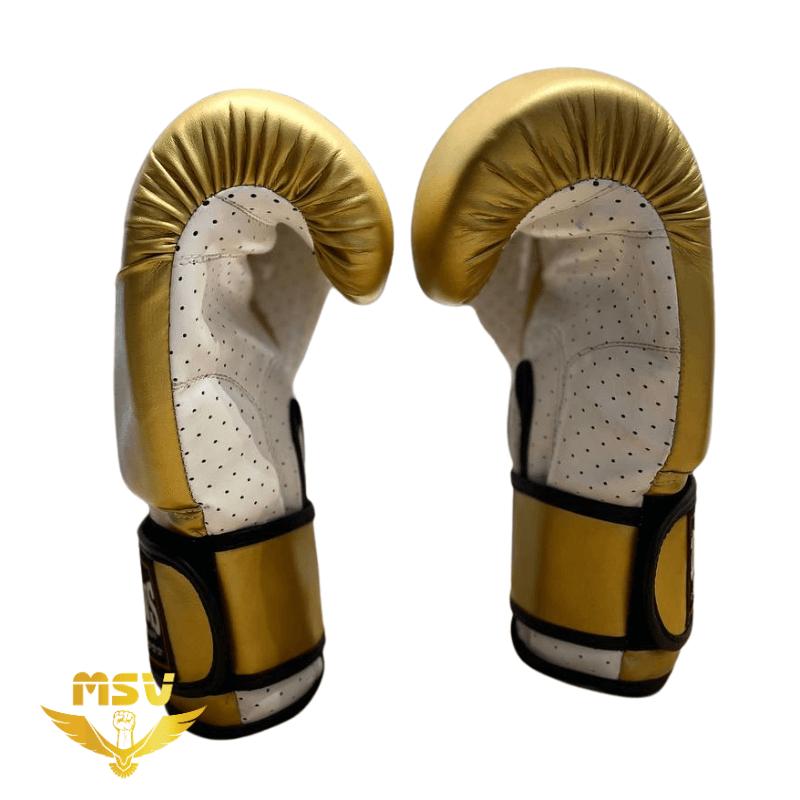 دستکش Twins چرم طلایی — تصویر ۹
