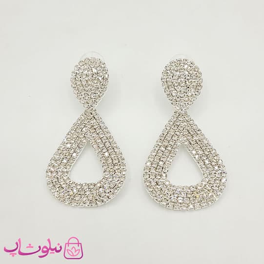 گوشواره آویز دخترانه مجلسی نگیندار
