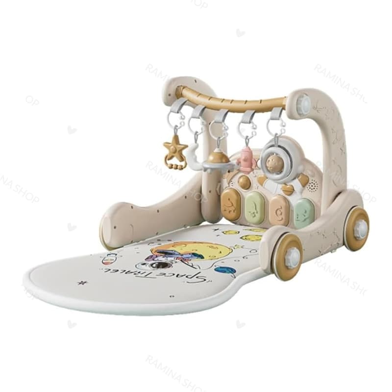 واکر و تشک بازی پیانویی طرح آدم فضایی مک بیبی Mak Baby — تصویر ۵