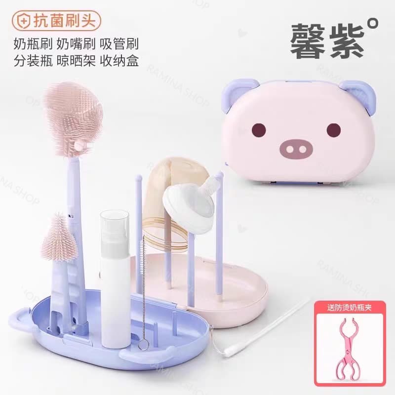 شیشه شور و آبچکان مسافرتی طرح خوک