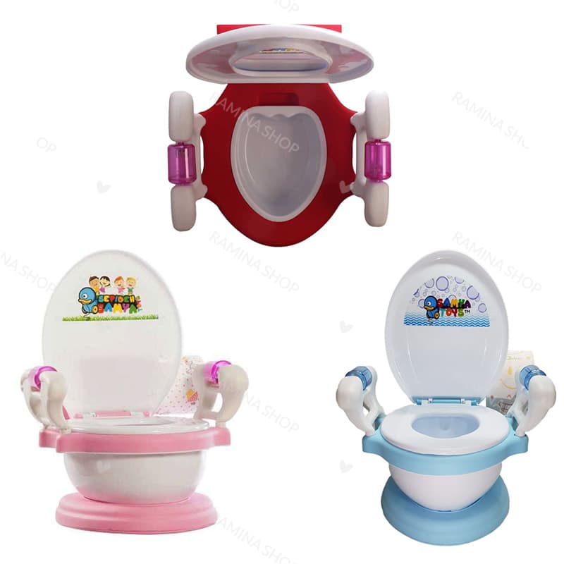 توالت فرنگی موزیکال کودک با دستمال کاغذی سامیا تویز Samya Toys — تصویر ۹