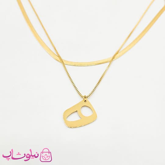 گردنبند دخترانه دولاین طرح نیمانی