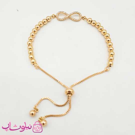 دستبند زنانه کراواتی ژوپینگ طرح بی نهایت — تصویر ۲