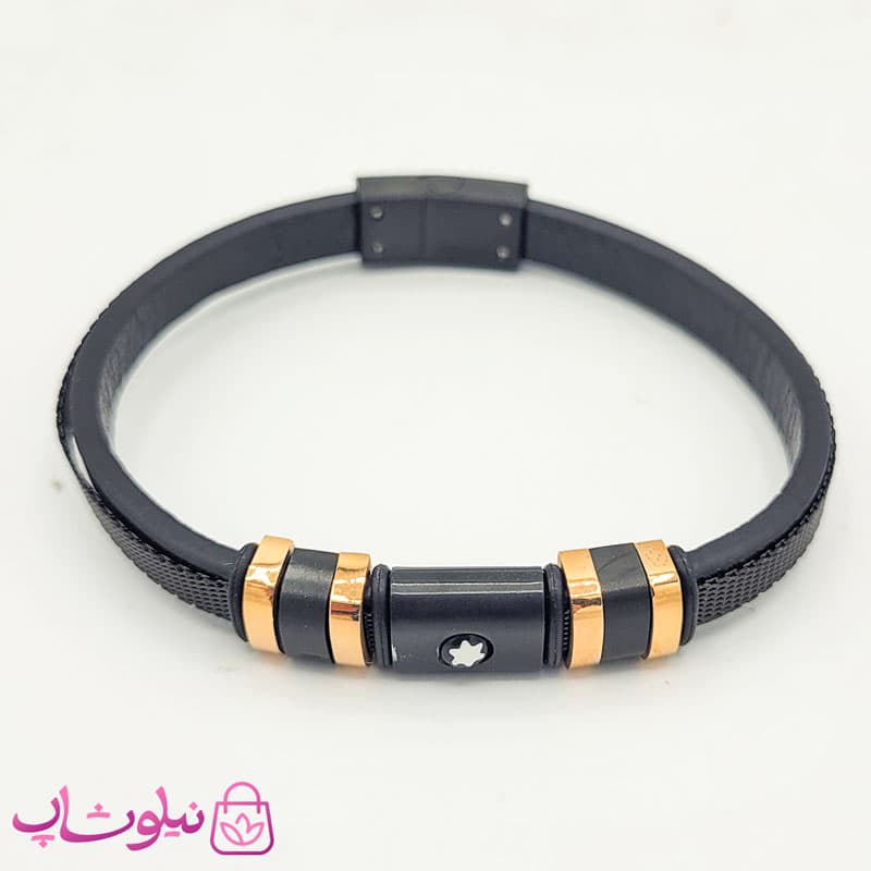 دستبند مردانه برند montblanc مشکی — تصویر ۲
